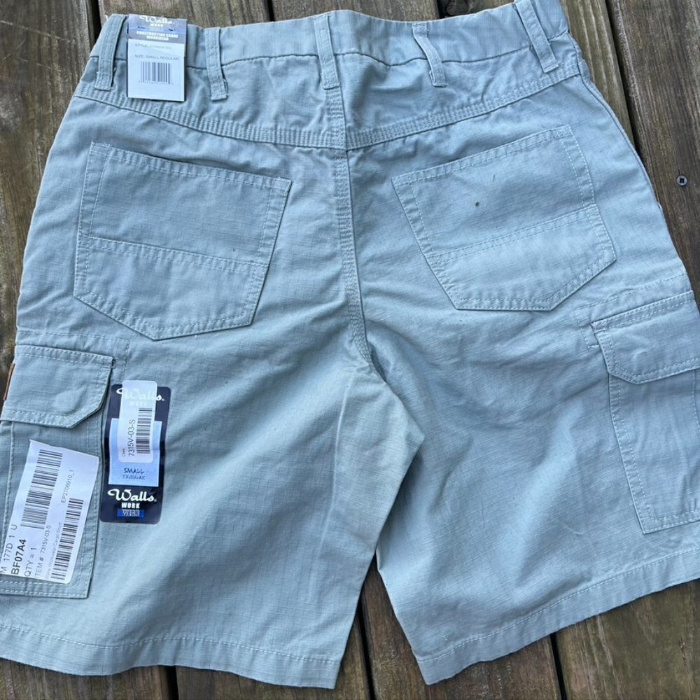 - NWT Walls workwear Green Cargo Shorts Mens Small - Picture 10 of 13